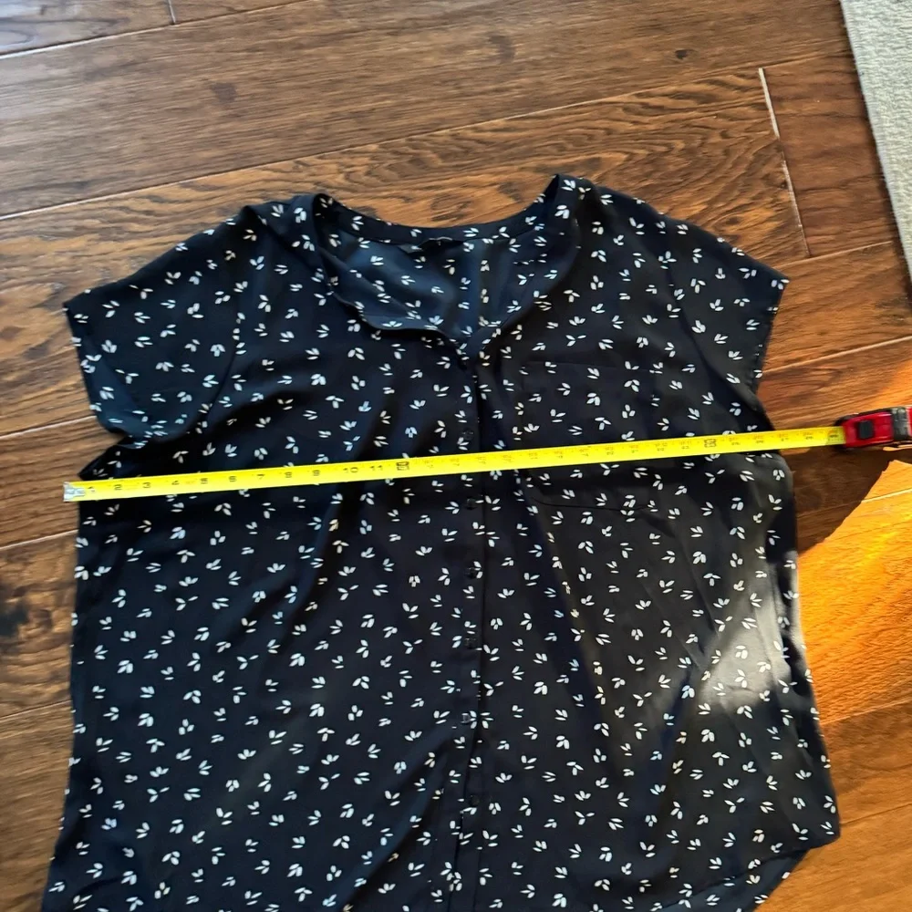 41 Hawthorn EUC Caralia Button Down Blouse Black Size 3x - Picture 8 of 8